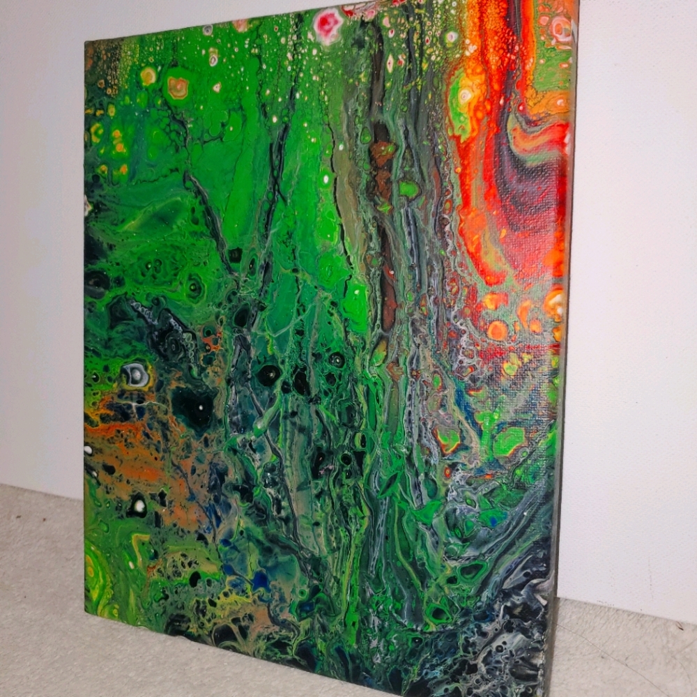 8x10 abstract art Original Painting on Canvas